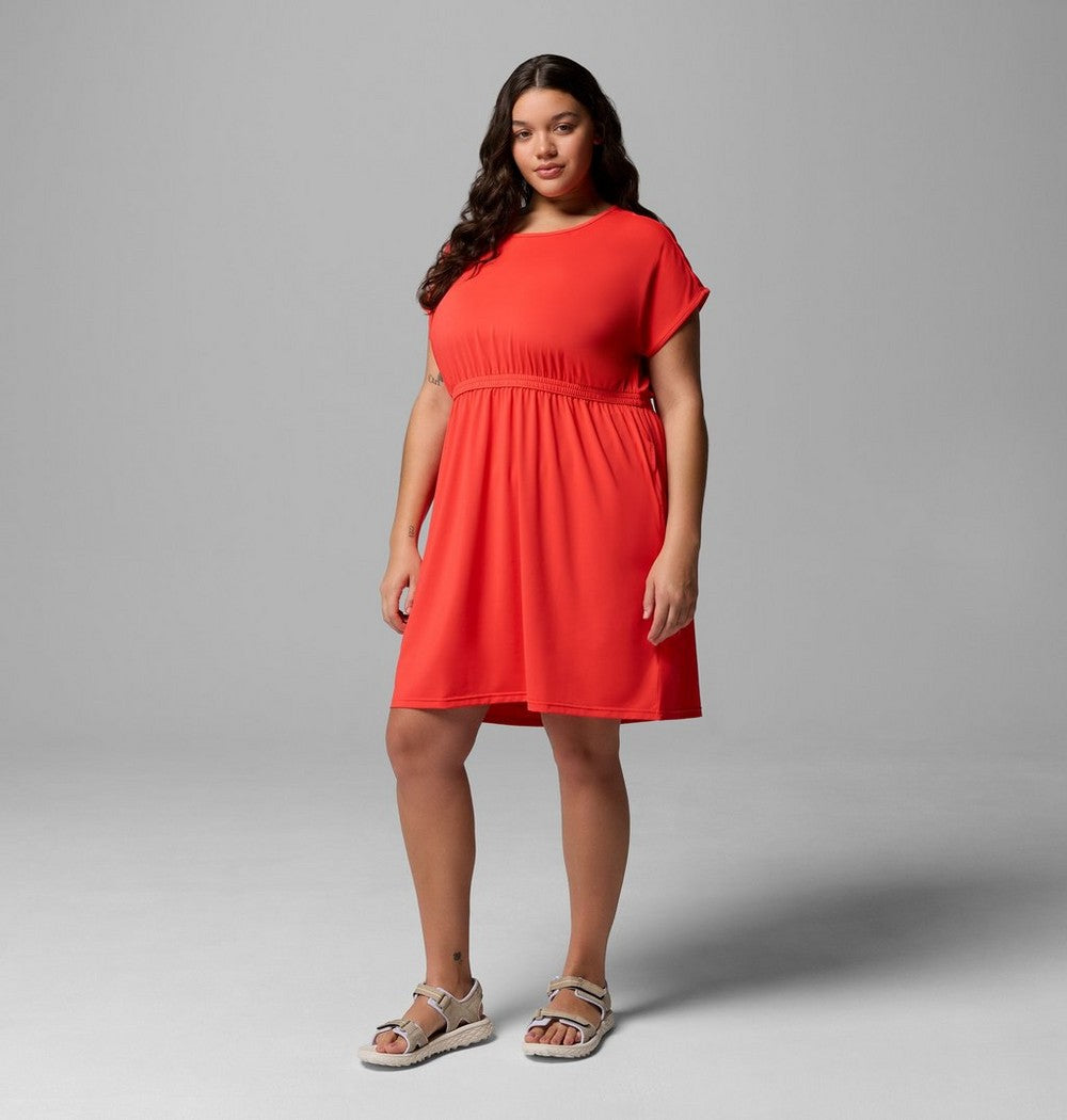 Women's Plus Short Sleeve Sun Dress - Navy