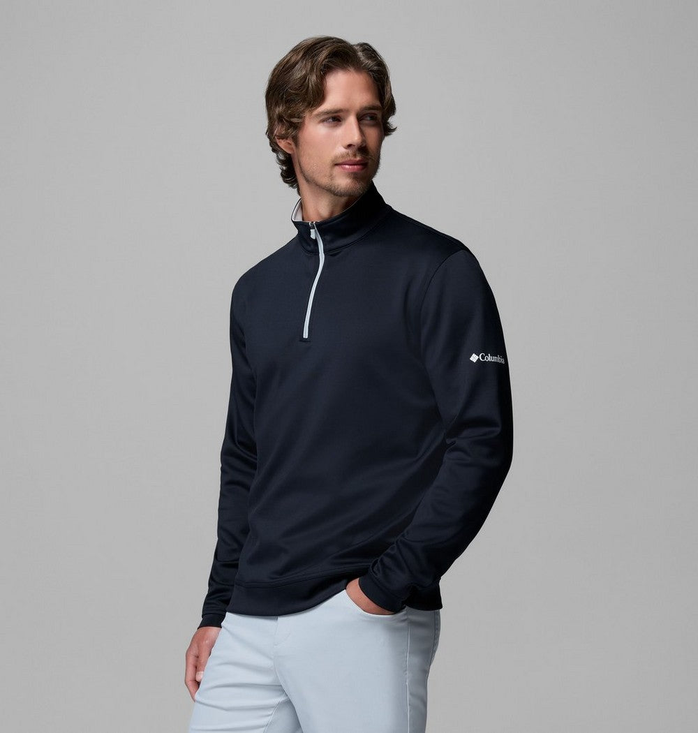 Men's UPF 30 Quarter-Zip Pullover - Peach