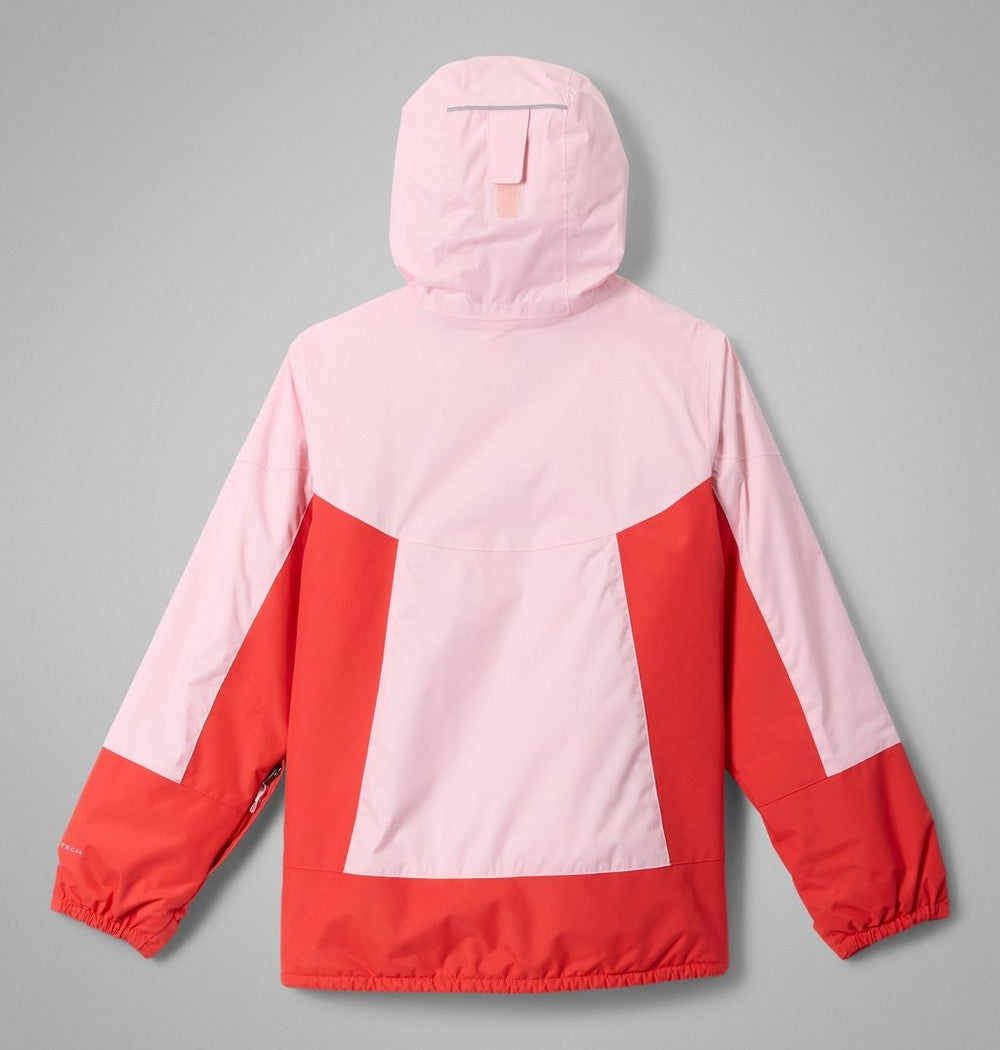 Girls' Waterproof Insulated Ski Jacket - Pink Red