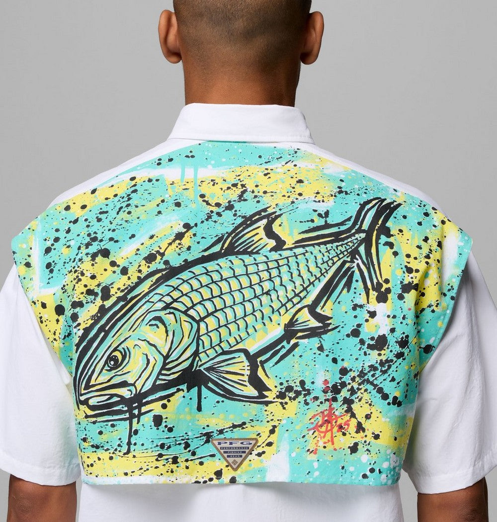 Men's Short Sleeve Utility Fishing Shirt - White
