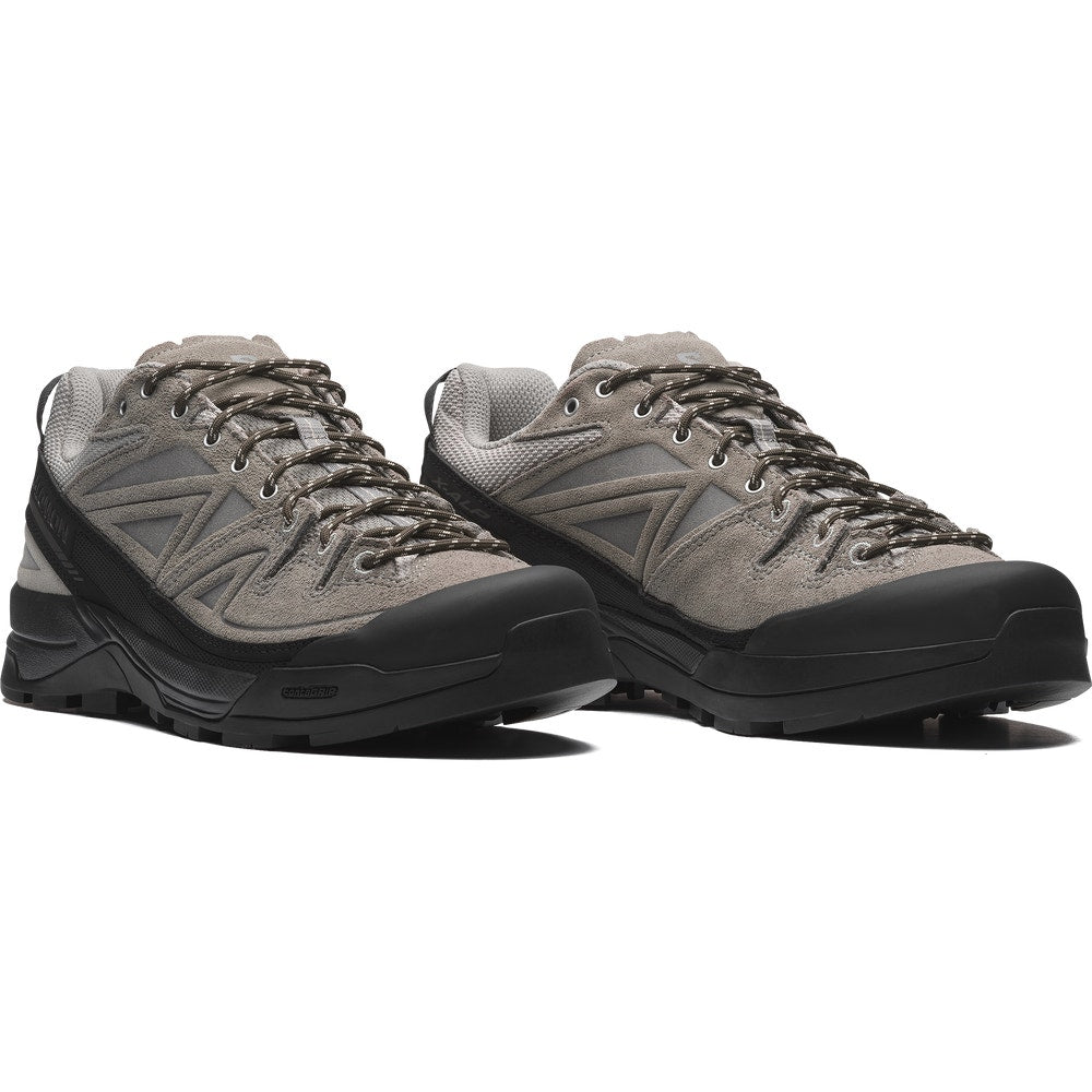 Suede And Canvas Outdoor Sneakers - Blue