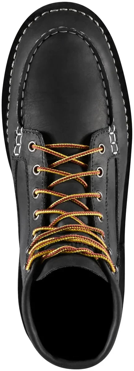 6-Inch Moc Toe Work Boot - Black