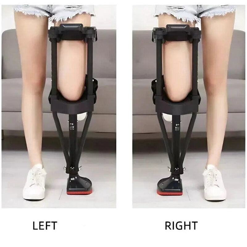 Hands-Free Knee Crutch - Adjustable Height With Padded Support