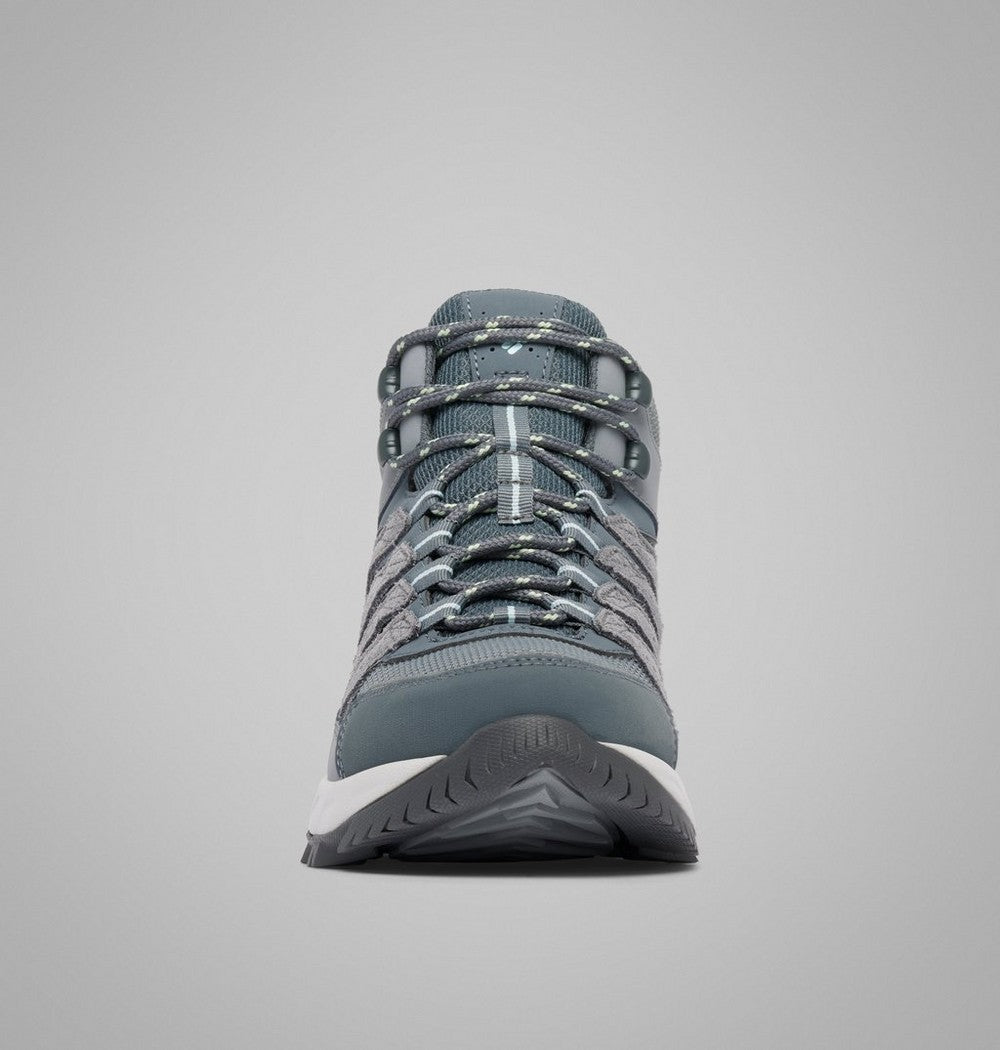 Women's Wide Waterproof Mid Hiking Shoe - Gray