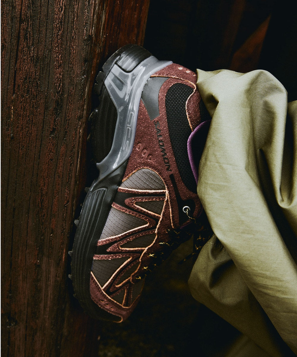 Vintage-Inspired Trail Sneaker - Brown