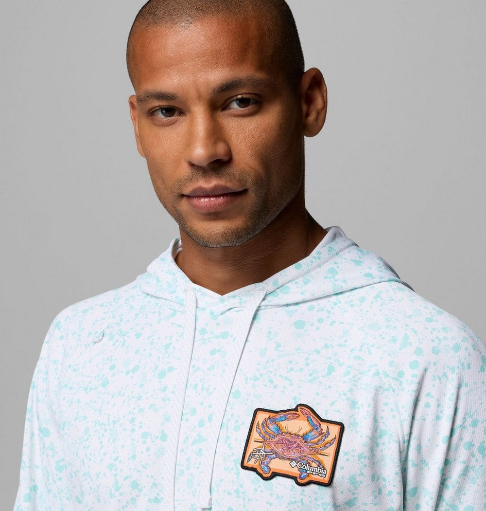 Men's Lightweight Sun Hoodie - White Splatter