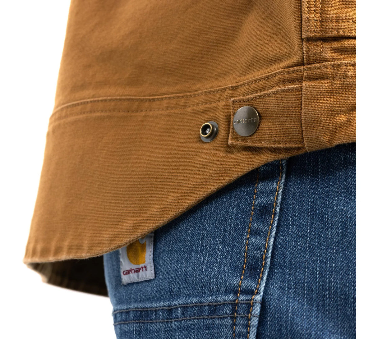 Men's Stretch Canvas Work Jacket - Brown