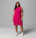 Women's Plus UPF 50 Tank Dress - Blue Print