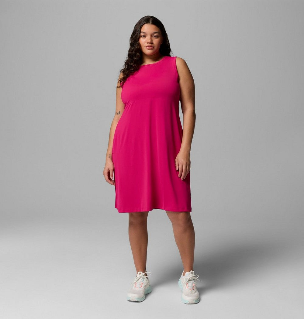 Women's Plus UPF 50 Tank Dress - Blue Print
