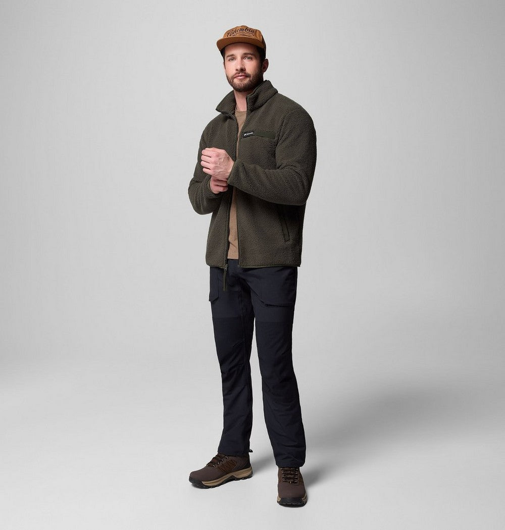 Men's High-Pile Full-Zip Fleece Jacket - Navy