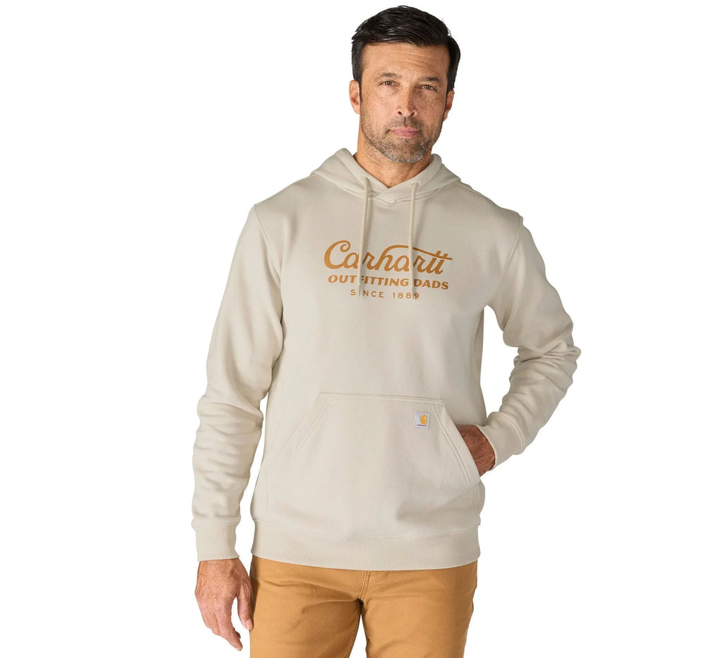 Men's Dad Graphic Hooded Sweatshirt - Beige