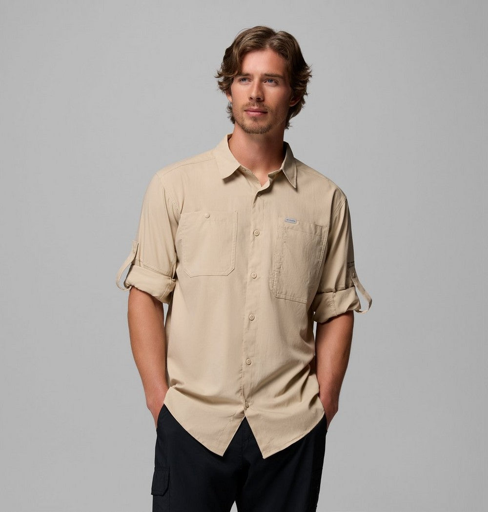Men's UPF 100 Utility Long Sleeve Shirt - Gray