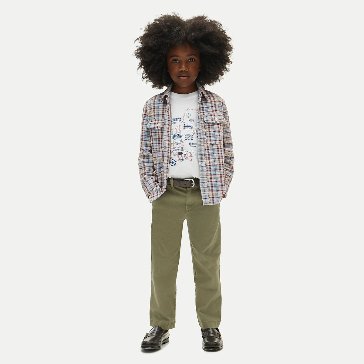 Boys' Slim Stretch Chino Pants - Gray