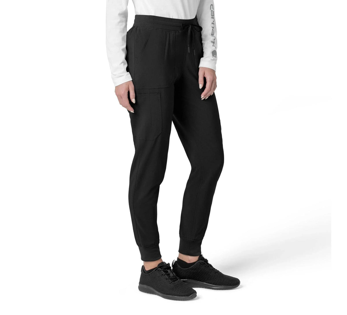 Women's Stretch Cargo Jogger Scrub Pants - Pink