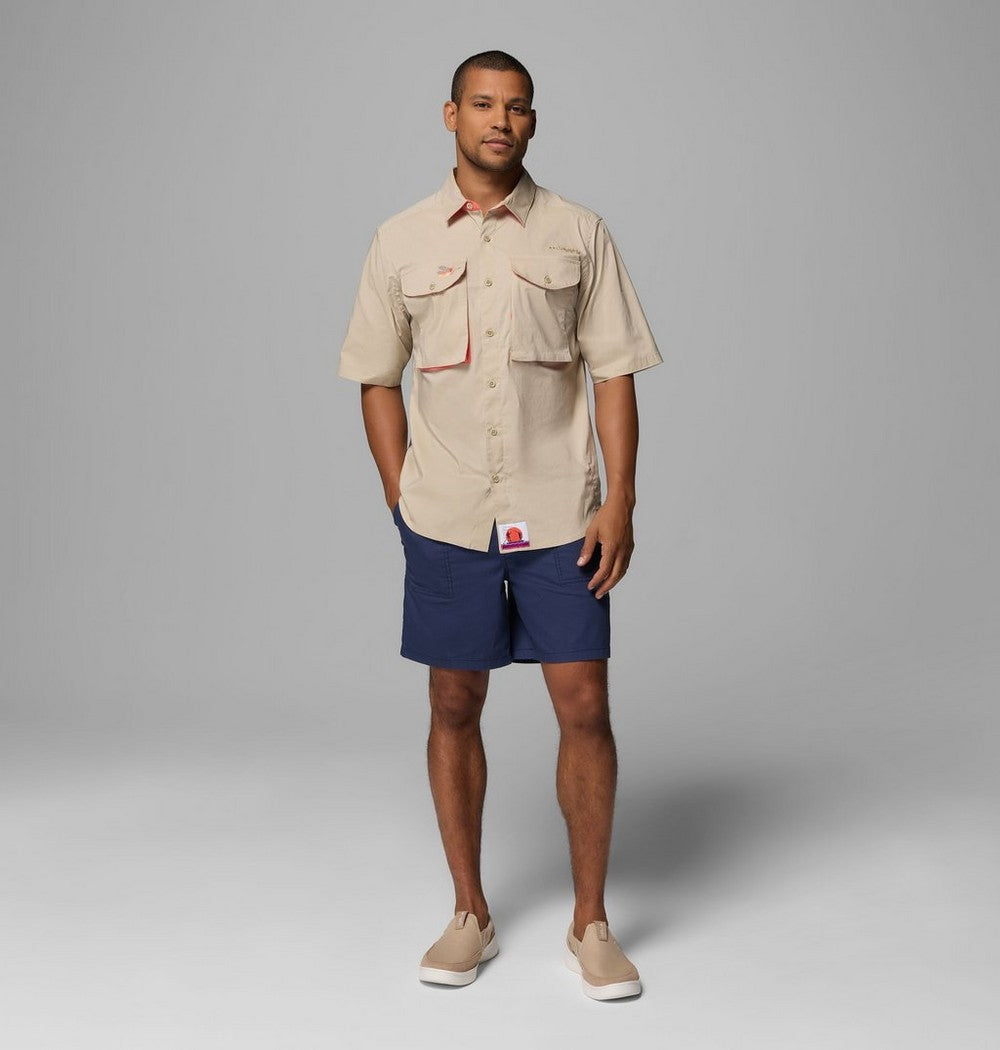 Men's Short Sleeve Fishing Shirt - Teal