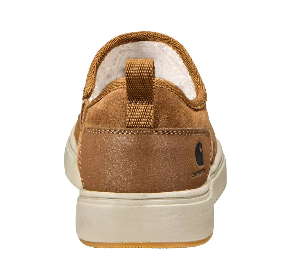 Suede Sherpa-Lined Slip-On Shoe - Brown