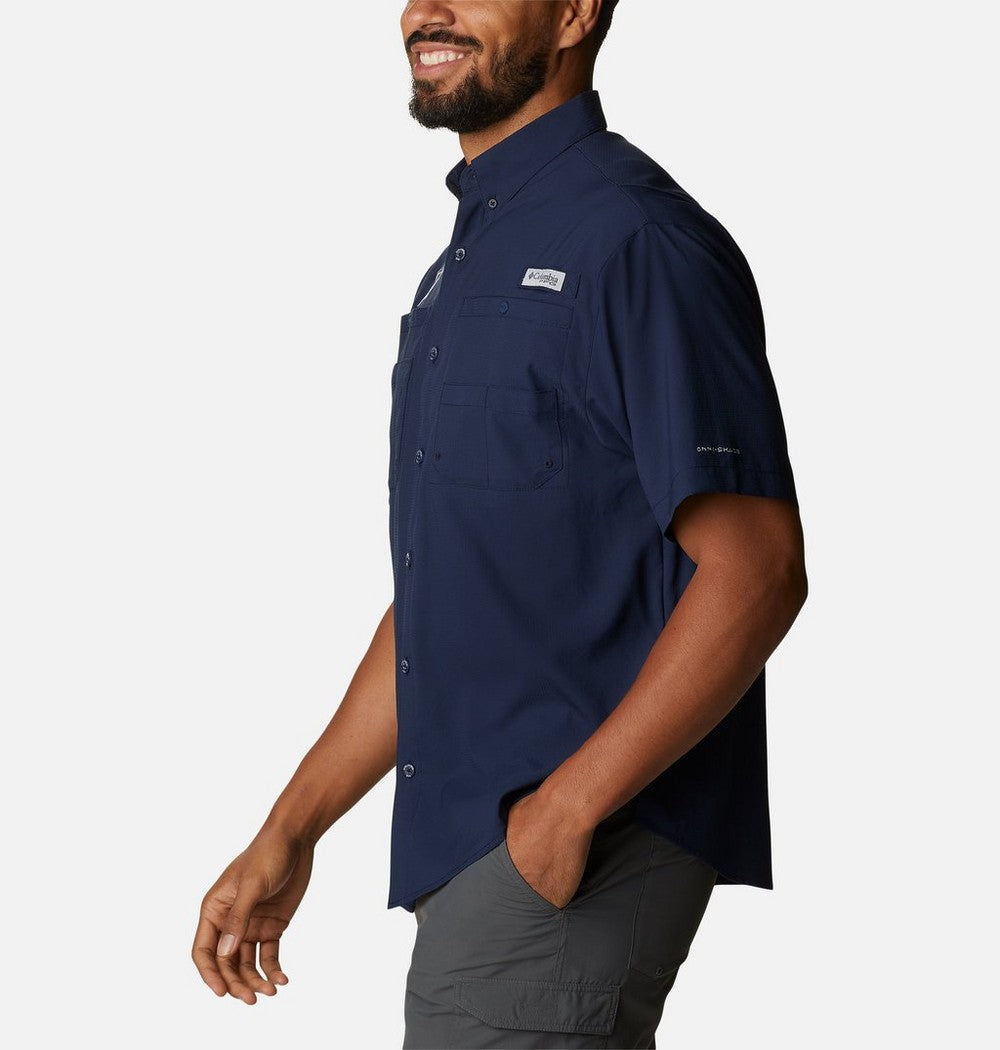 Men's Tall Short-Sleeve Fishing Shirt - Tan