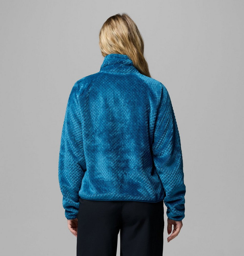 Women's Cropped Sherpa Full-Zip Fleece - Green