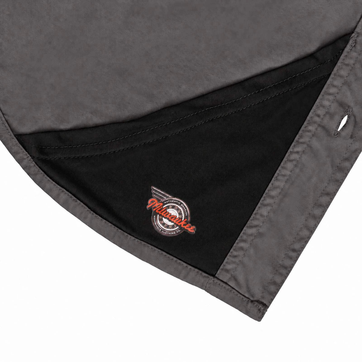 Men's Reflective Mechanic Shirt - Black Gray Orange