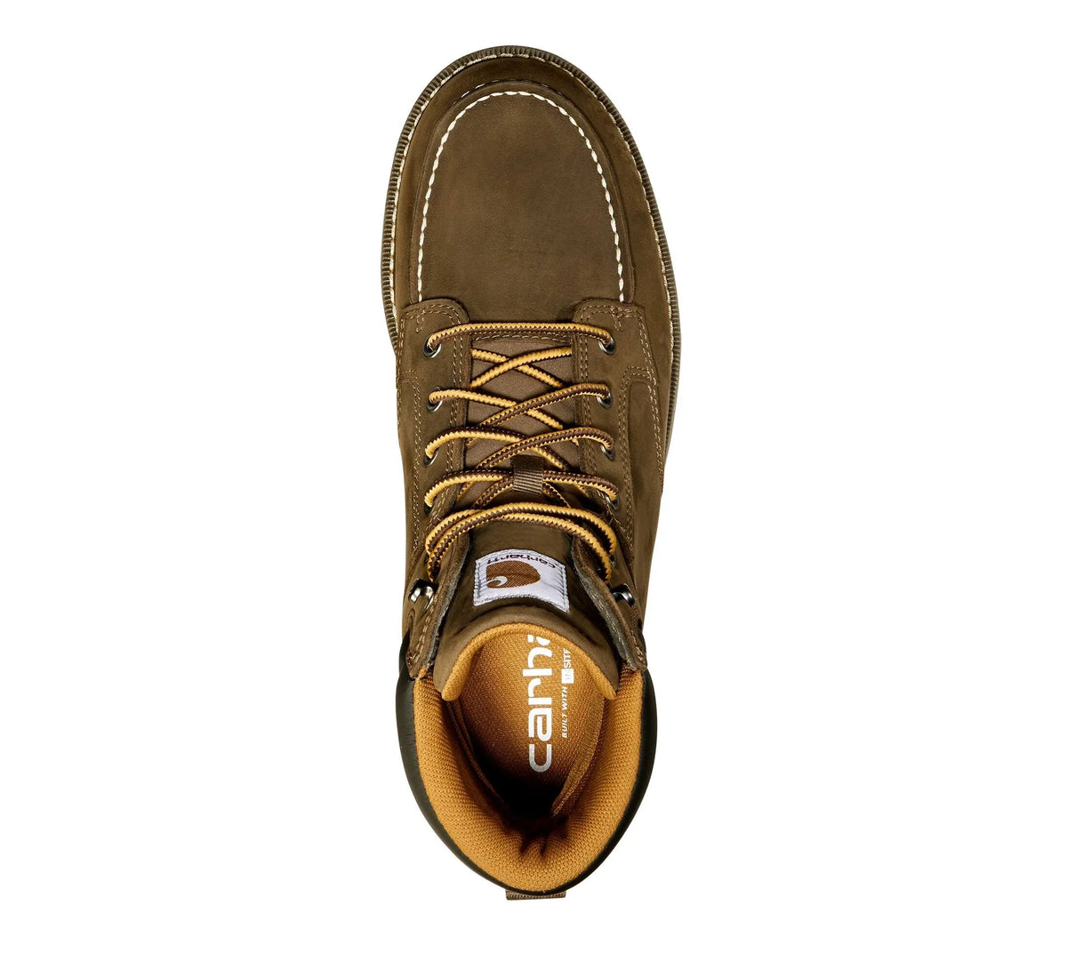 Men's 6-Inch Waterproof Wedge Work Boot - Brown