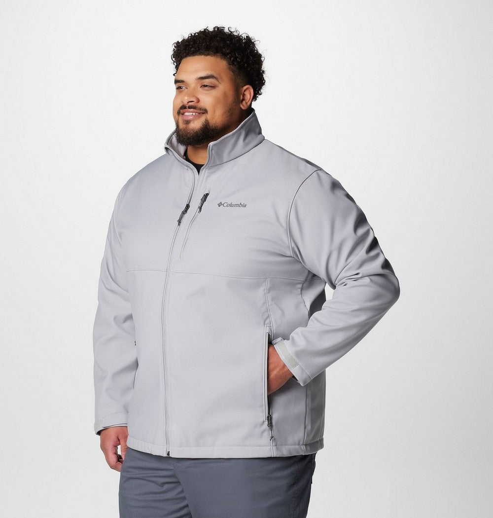 Men's Big Softshell Jacket - Grey
