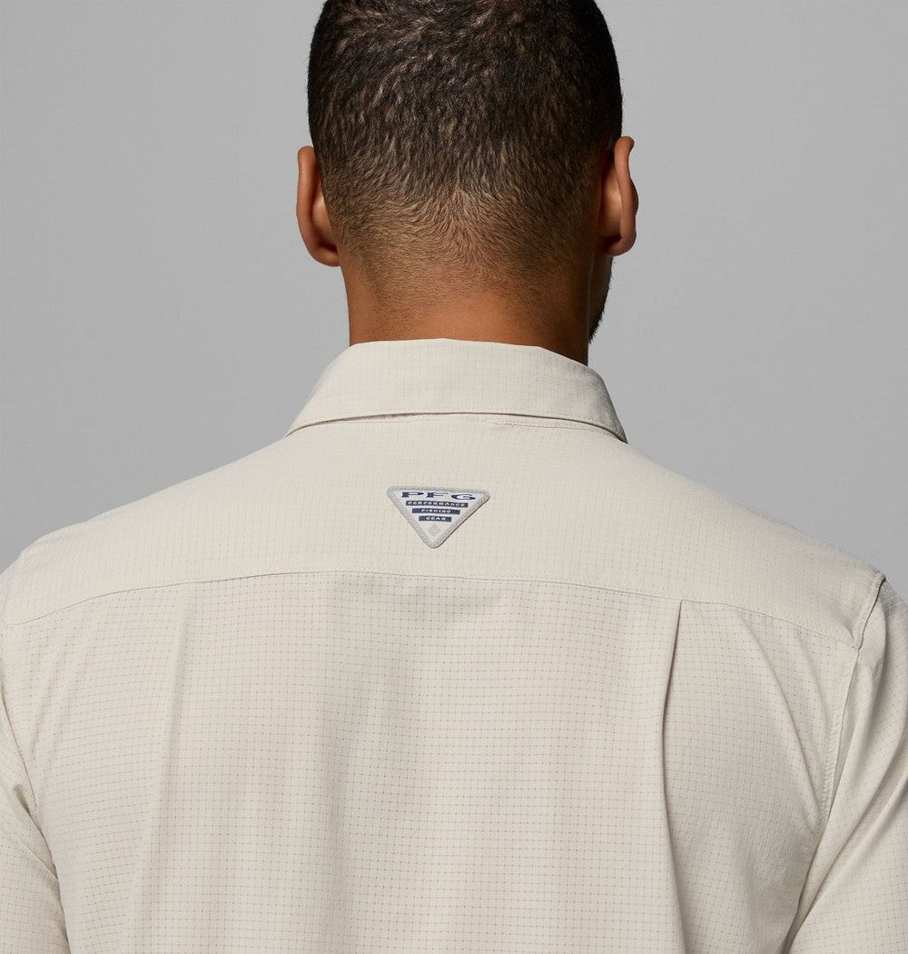 Men's Vented Short-Sleeve Fishing Shirt - Blue