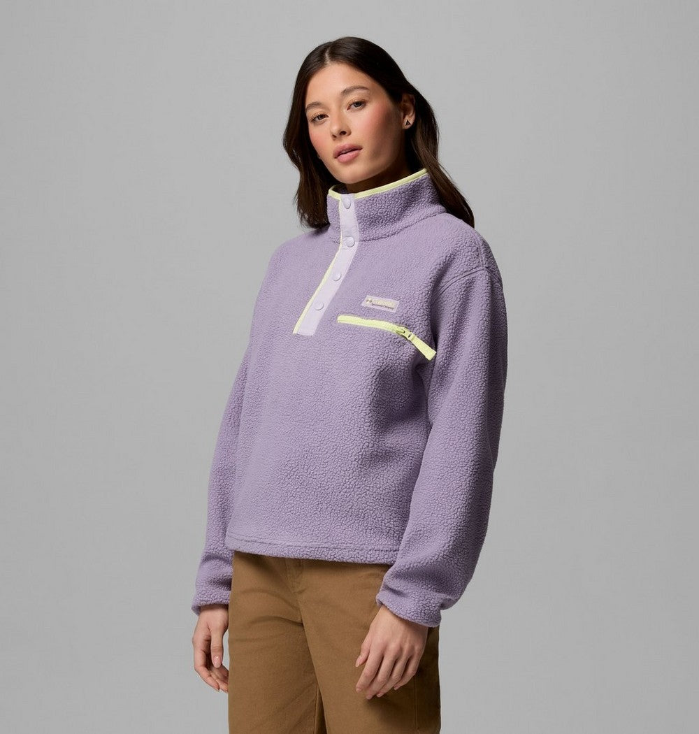 Women's Cropped Half-Snap Fleece Pullover