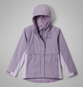 Girls' Waterproof Hooded Jacket - Purple