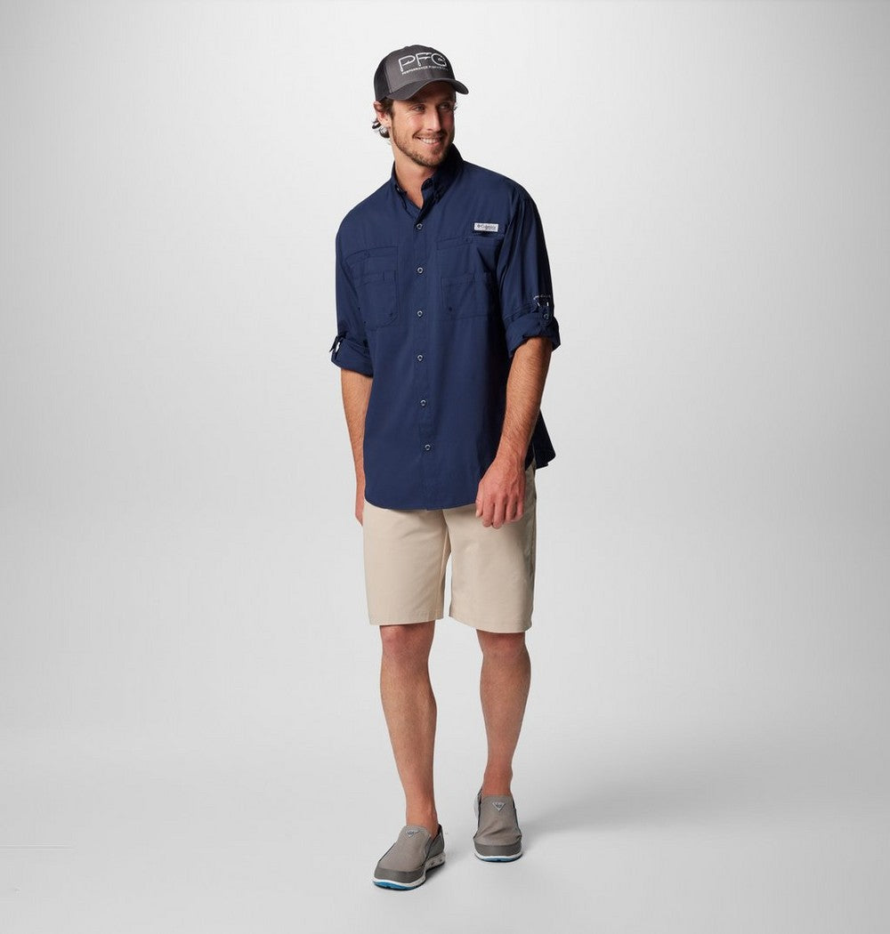 Men's Long-Sleeve Fishing Shirt - Teal