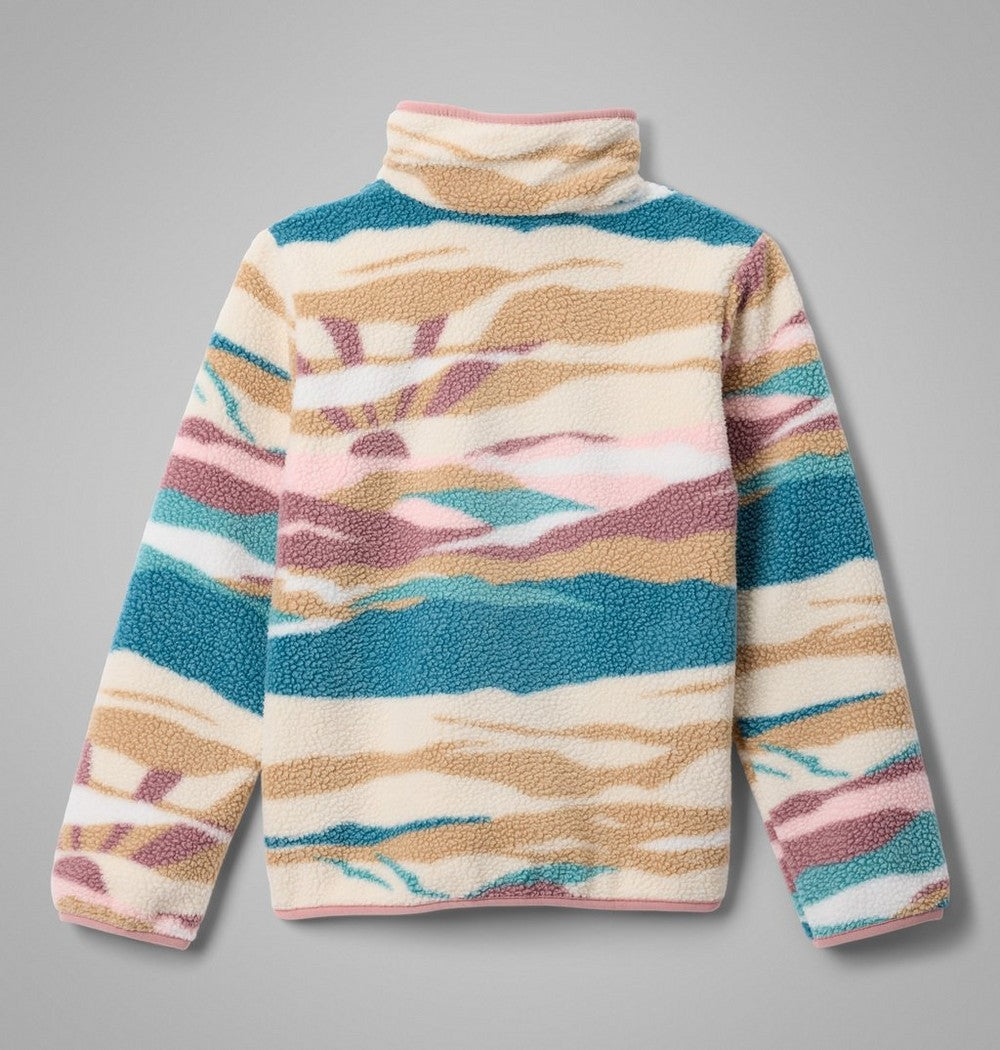 Kids' Printed Sherpa Half-Snap Pullover - Blue