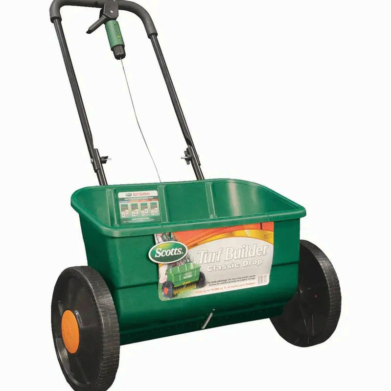 Scotts Turf Builder Classic Drop Spreader - Precision Lawn Fertilizer & Seed Distributor
