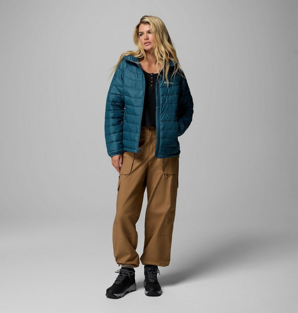 Women's Hooded Puffer Jacket - Navy