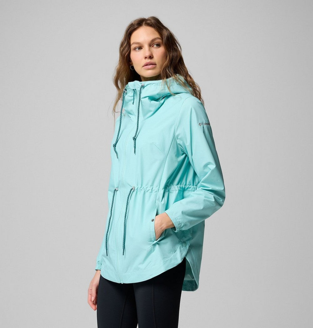Women's Lightweight Hooded Rain Jacket - Fuchsia