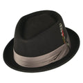 Brighton Wool Felt Pork Pie Hat - Brown