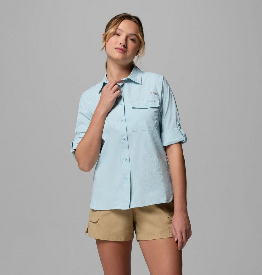 Women's UPF 50 Roll-Tab Fishing Shirt - Lavender