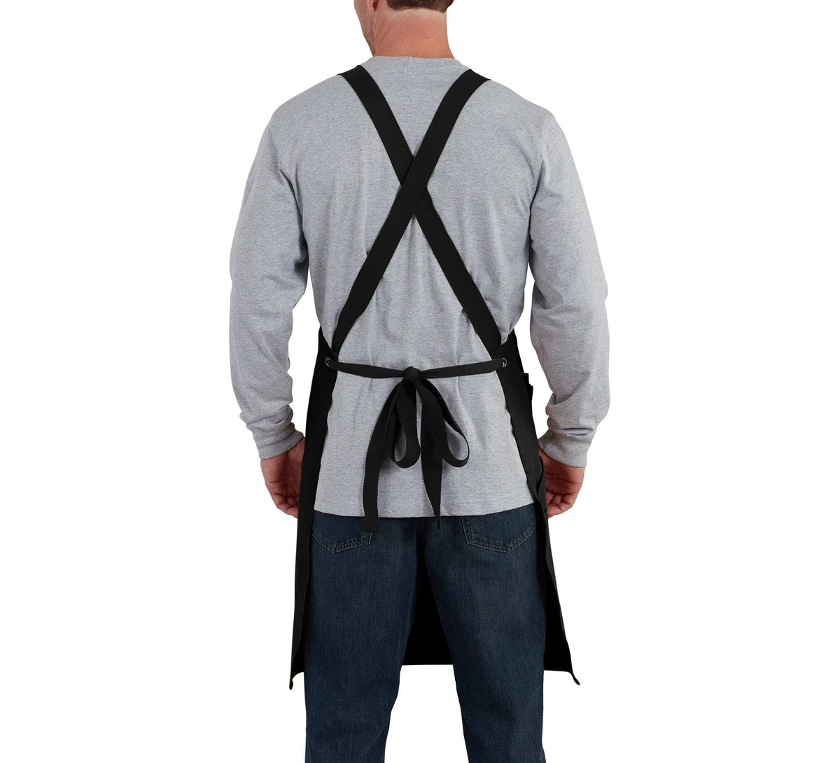 Heavyweight Cotton Work Apron - Gray