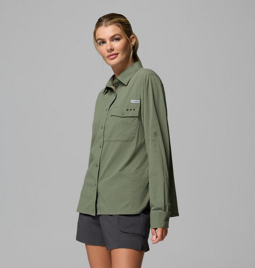 Women's UPF 50 Roll-Tab Fishing Shirt - Lavender