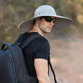Leotruny Super Wide Brim Bucket Hat Upf50+ Waterproof Sun Hat For Fishing Hiking Camping Army Green