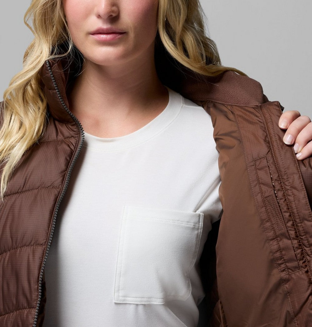 Women's Water-Resistant Insulated Jacket - Brown