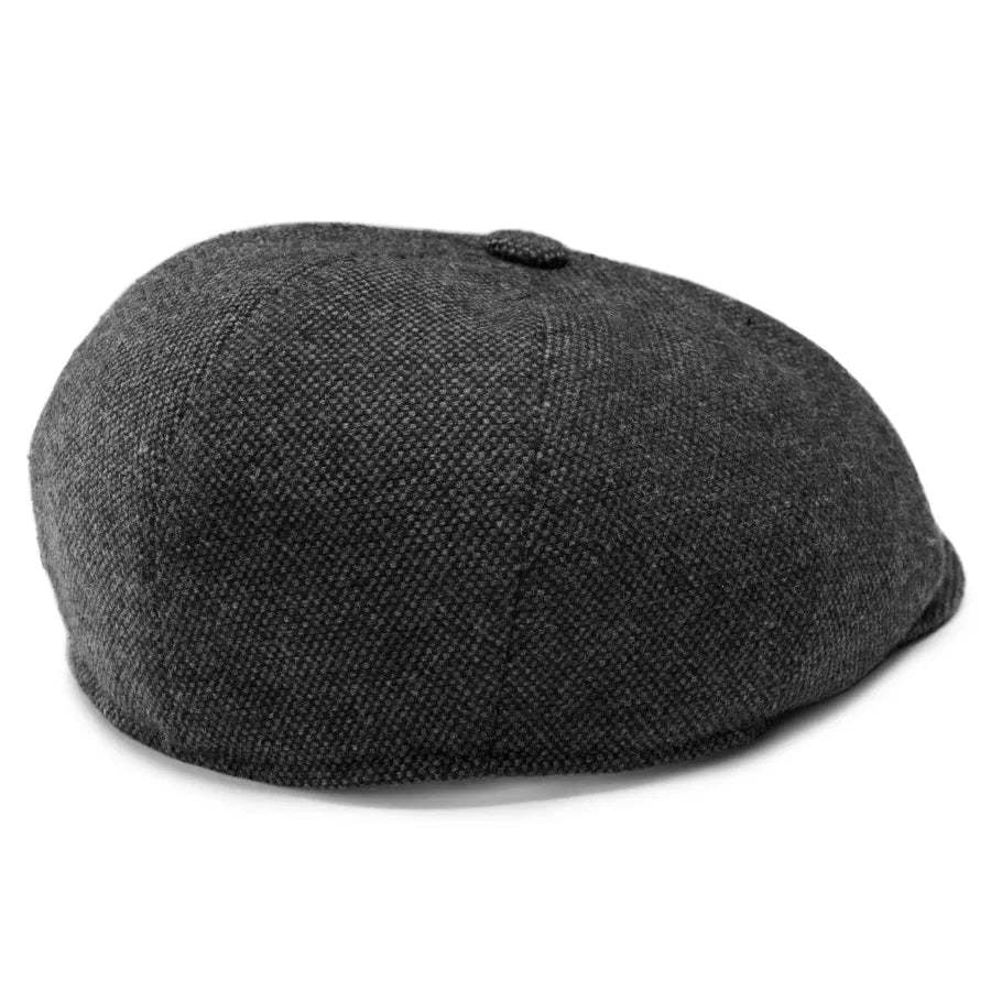 Malco Dark Grey Moda Newsboy Cap