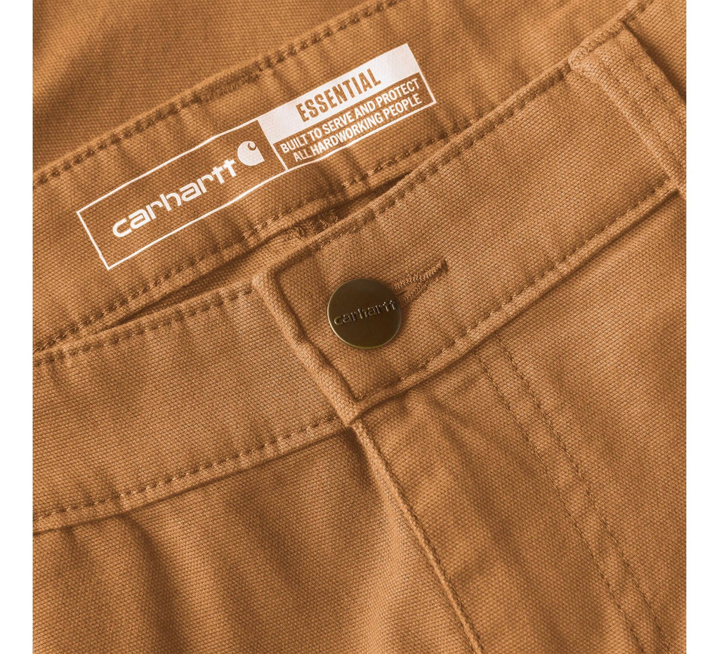 Women's Stretch Canvas Double-Knee Work Pants - Brown