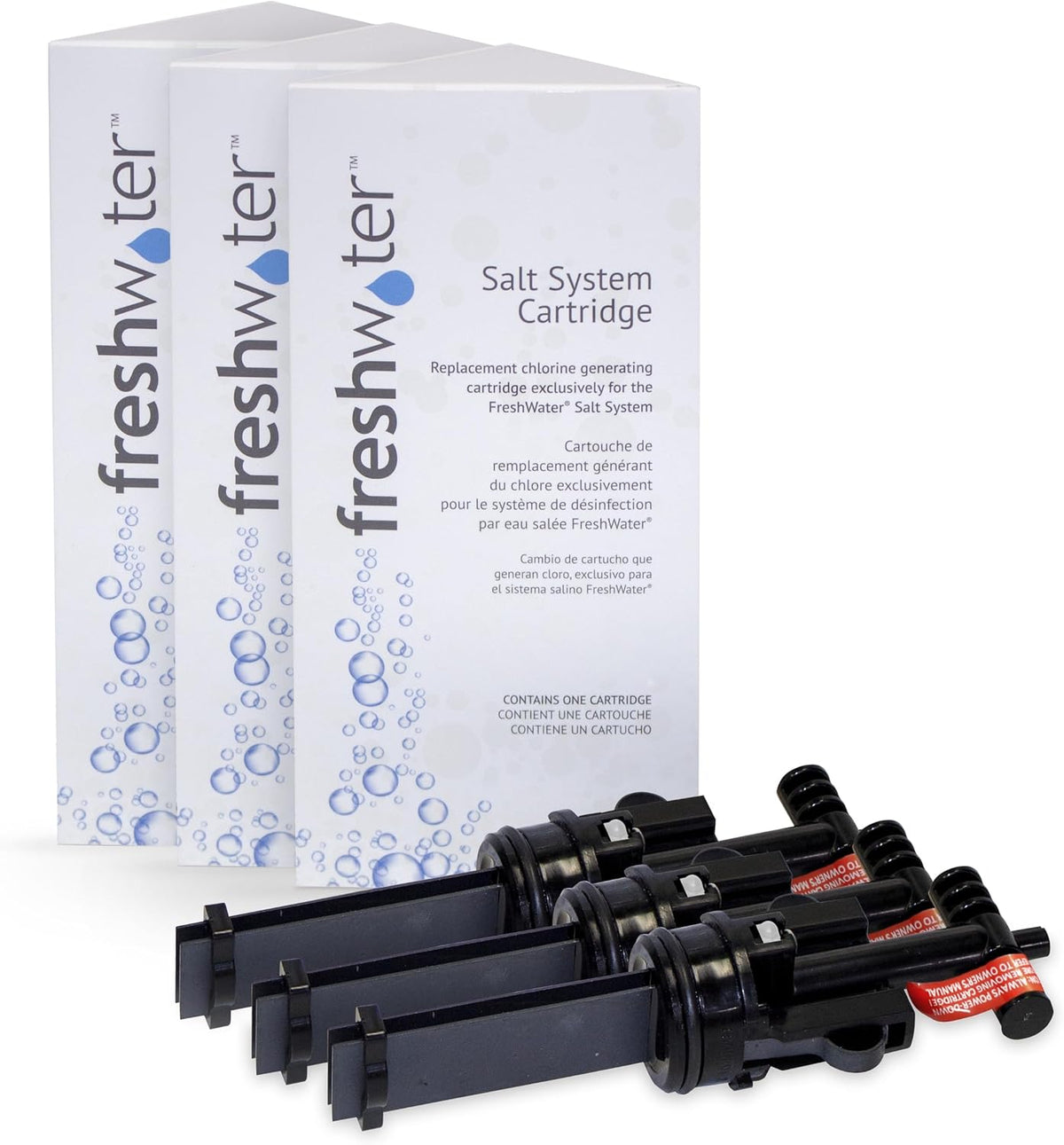 FreshWater Salt System Cartridge 3 Pack - Water Treatment Replacement Cartridge