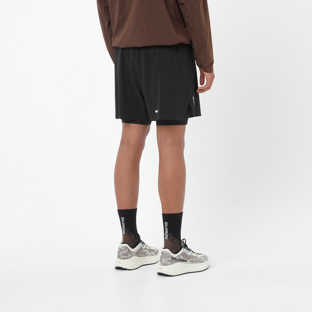 Men's 2-In-1 5-Inch Trail Shorts - Gray