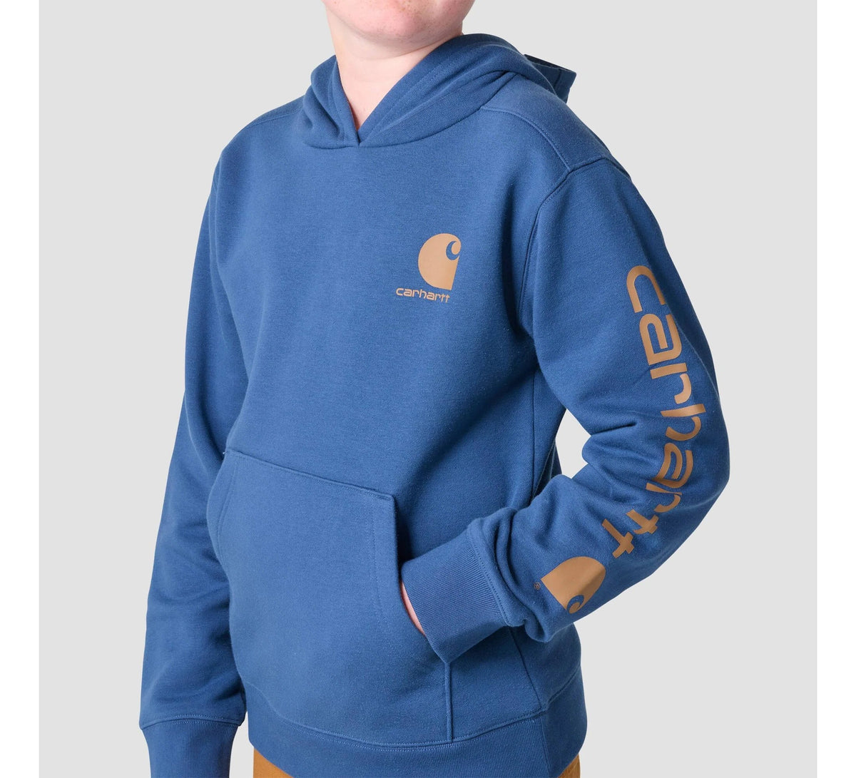 Boys' Long-Sleeve Fleece Hoodie - Blue