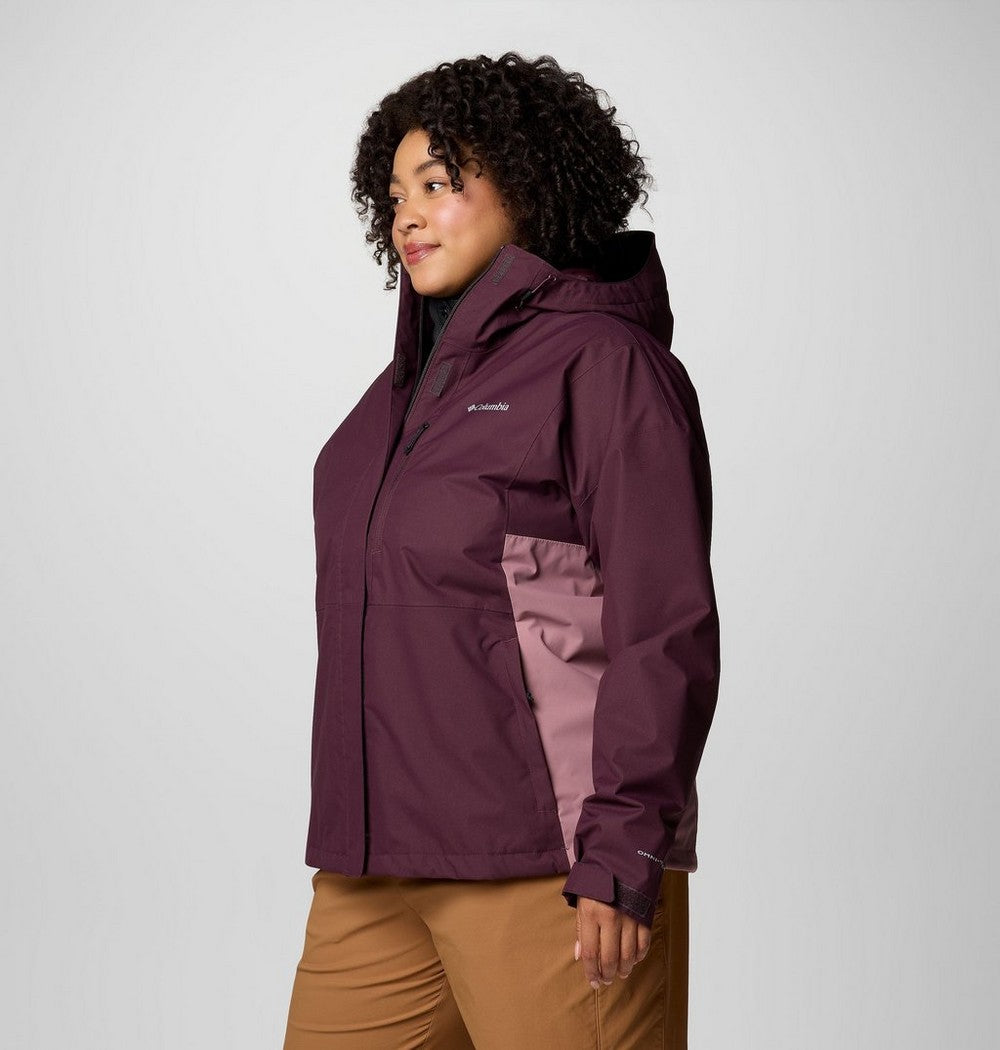 Women's Plus Size Waterproof Rain Jacket - Navy