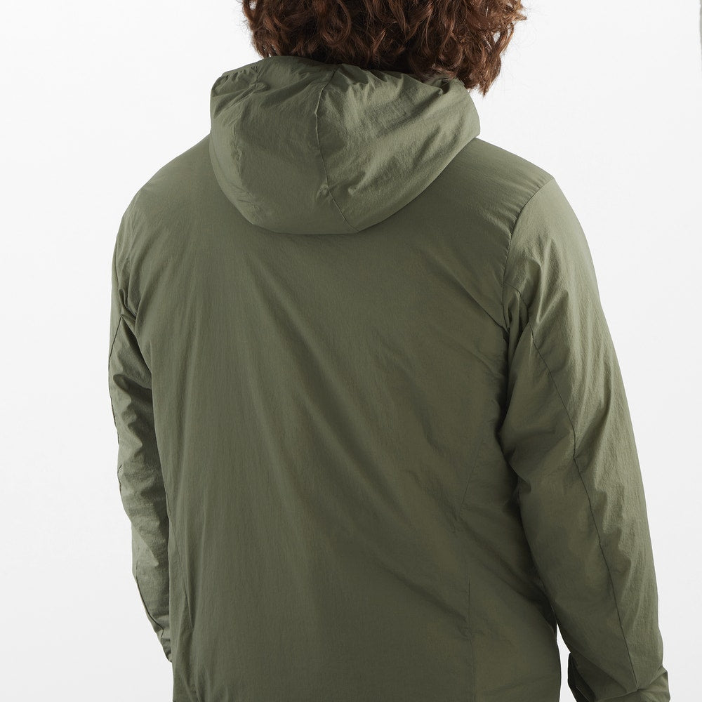 Men's Insulated Hooded Jacket - Gray