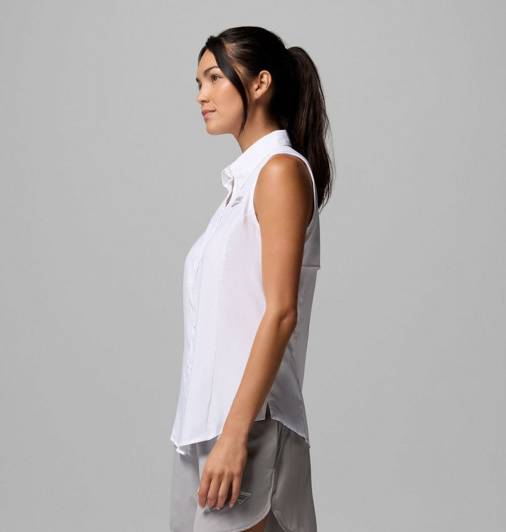 Women's Sleeveless Sun Shirt - White