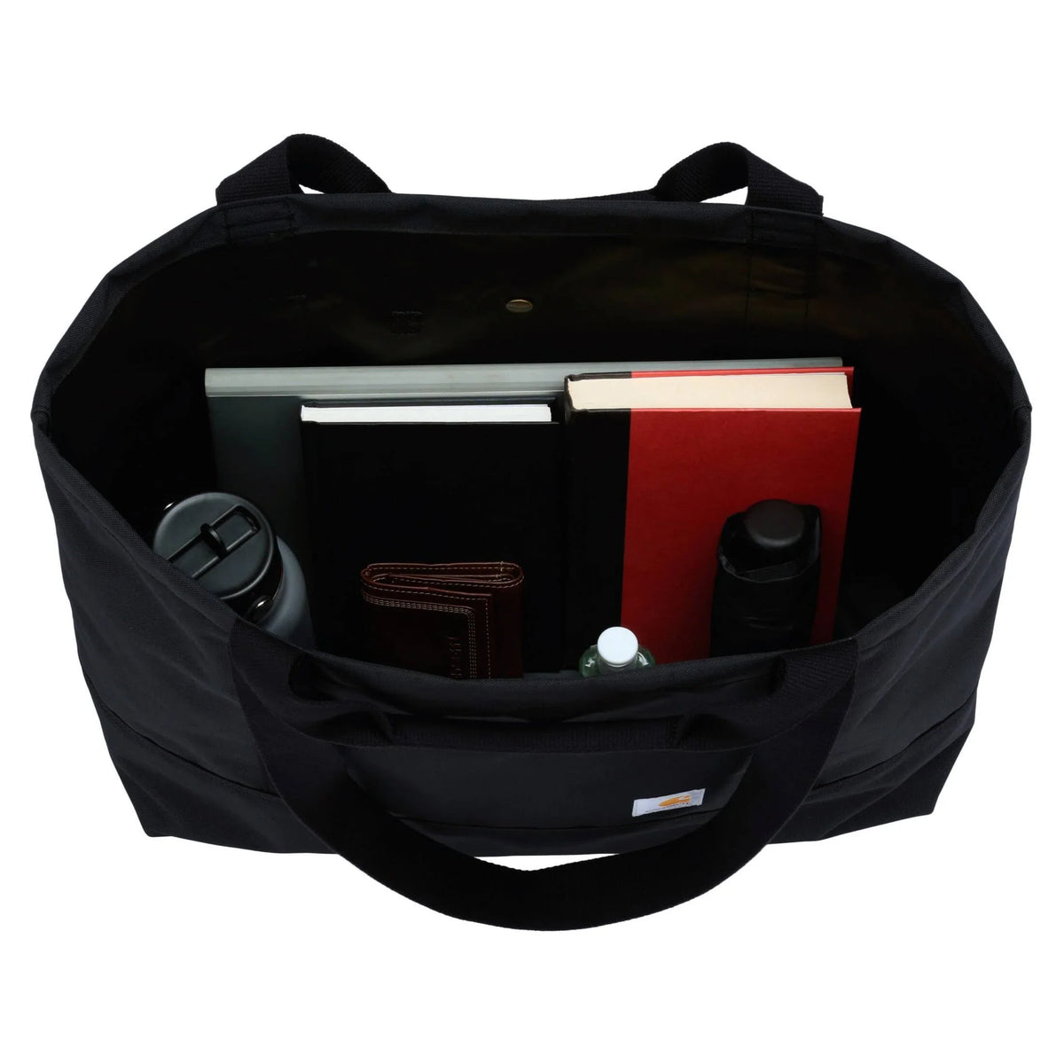 32L Water-Repellent Open Tote Bag - Black