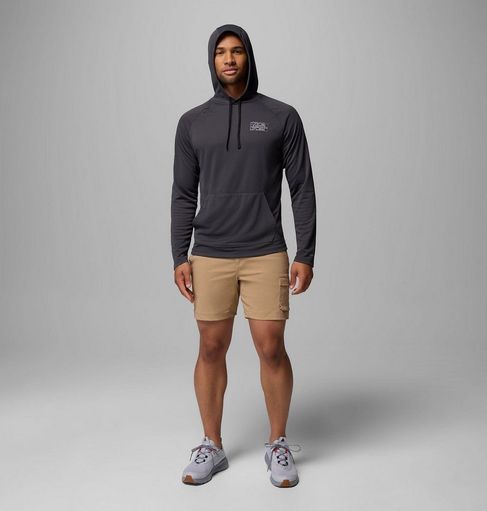 Men's UPF 40 Fishing Hoodie - Gray