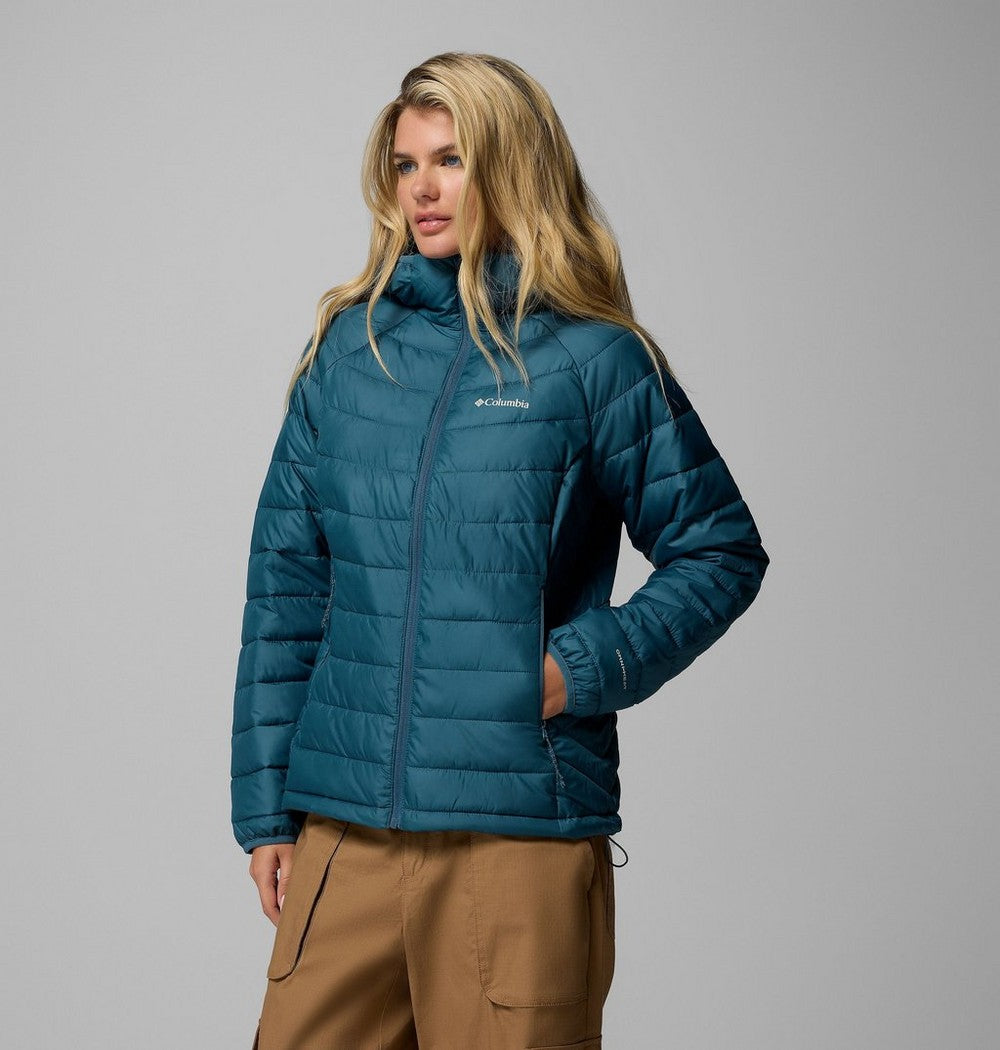Women's Hooded Puffer Jacket - Navy